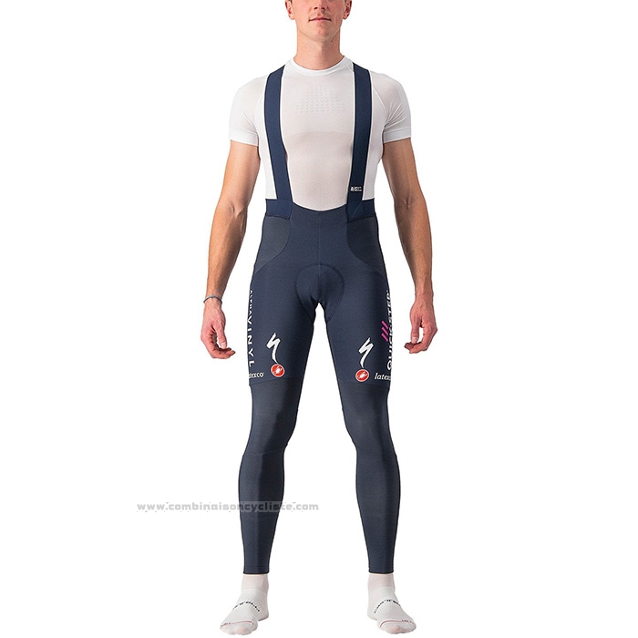 2022 Maillot Cyclisme Deceuninck Quick Step Fonce Bleu Manches Longues et Cuissard